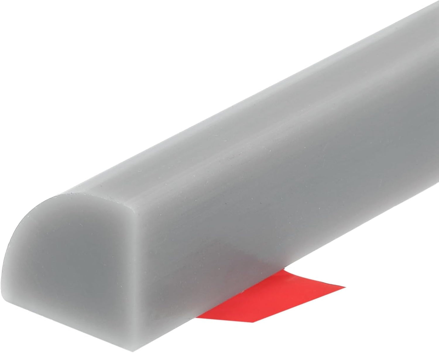 uxcell Flexible Molding Trim, 39 Inch Flexible Quarter Round Molding Silicone Peel and Stick Trim Self Adhesive Shower Water Barrier for Corner Decor Bathroom Kitchen, Grey