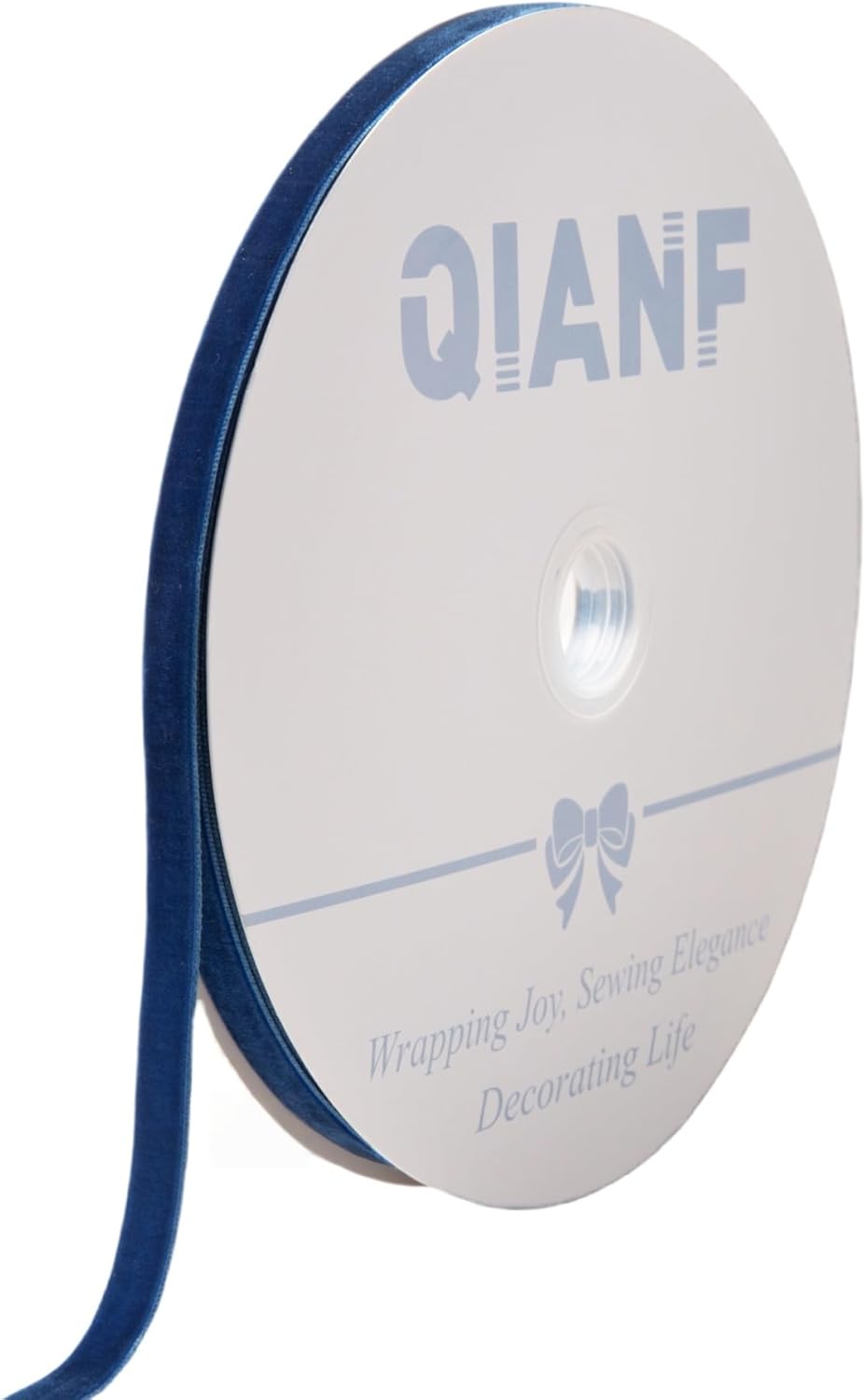 Vintage Sapphire Blue Velvet Ribbon, 3/8 Inch X 25Yd