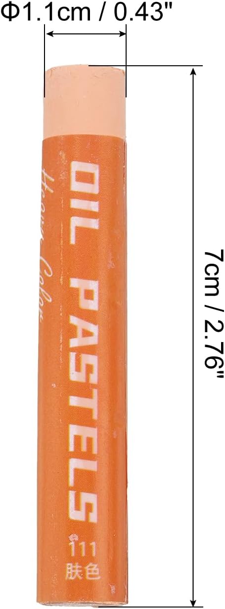 PATIKIL Yellow Orange Oil Pastels, 12Pcs Soft Oil Crayons Creamy Pastels Stick Art Supplies for Art Painting Drawing Blending Graffiti for Artists Beginners