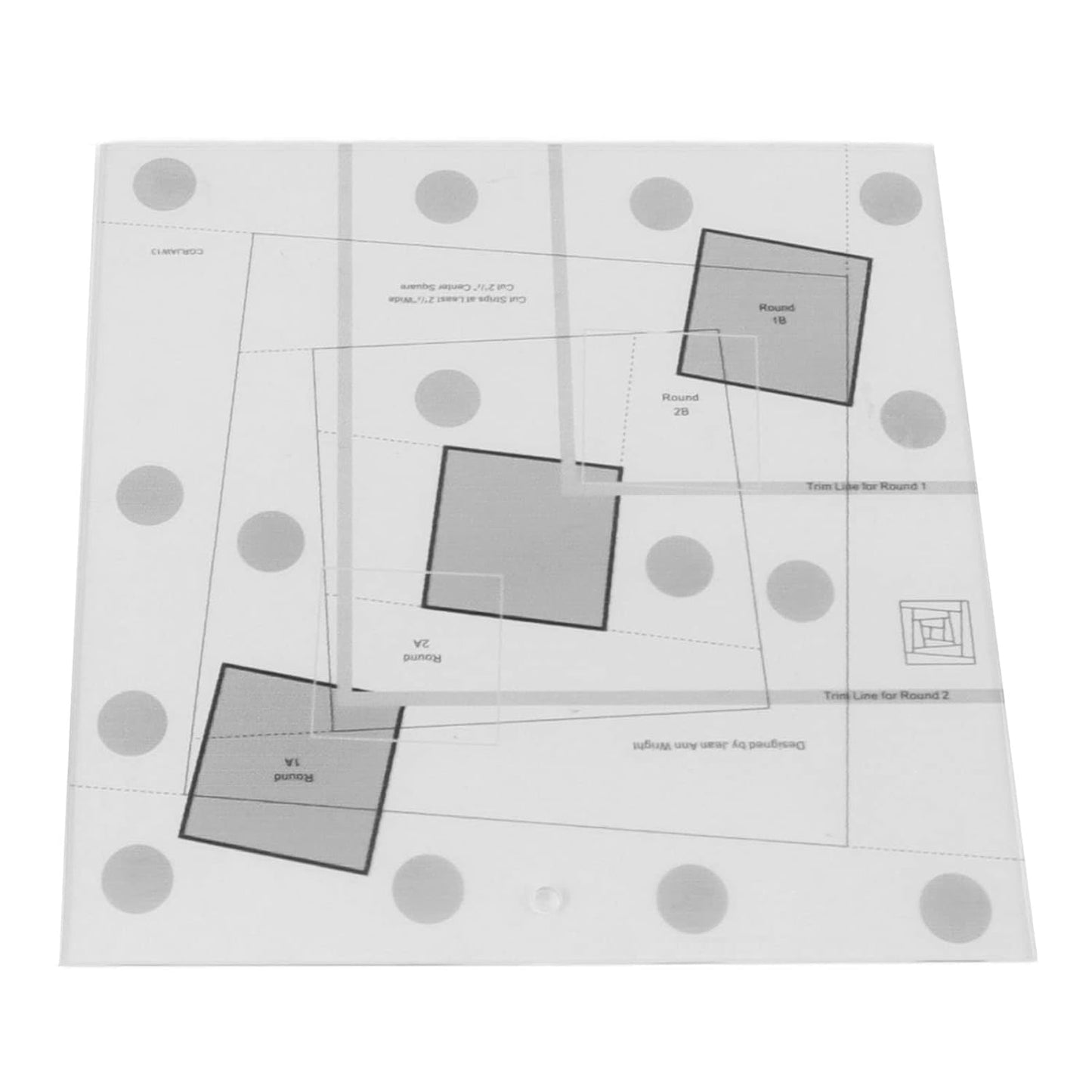 Wonky Log Cabin Trim Tool, 8in Creative Grids Quilting Rulers Transparent Acrylic Quilting Ruler with Grids, Non-Slip Grip Acrylic Quilting, Sewing, Crafting, Patchwork Ruler and Templat