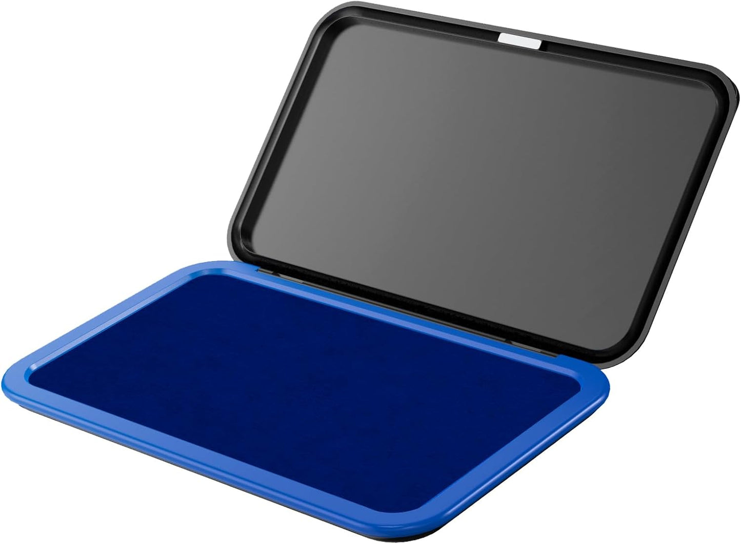 Large Stamp Pad - 3.50"x 6.25", Magnetic Lid, Premium Quality Felt Stamp Pad (Blue)