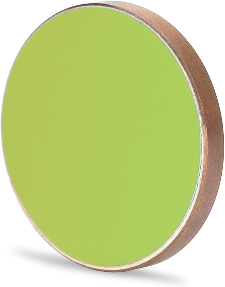 TEN-HIGH Cu Reflective Lens CO2 Laser Lens Laser Mirror Gold-Plated Copper Mirrors, for CO2 Laser Engraving Cutting Machine, Dia 20mm 3PCS