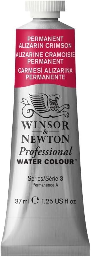 Winsor & Newton Professional Water Colour Paint, 1.25-oz Tube, Permanent Alizarin Crimson