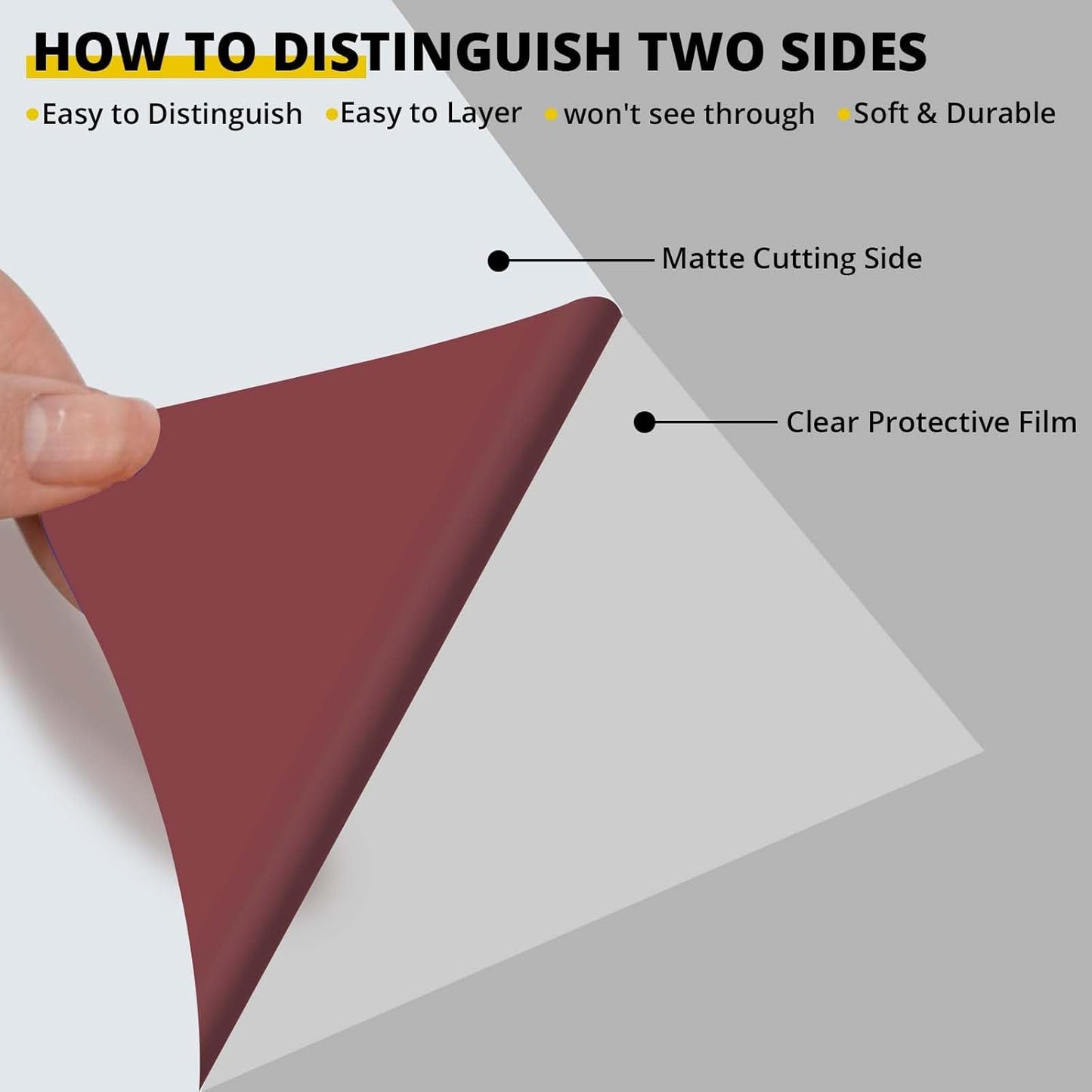 JANDJPACKAGING Maroon Heat Transfer Vinyl for T- Shirts- 10 Sheets,10"x12" Maroon HTV Iron On Vinyl Compatible with Cricut Cutting Machine and Silhouette Cameo Including PTFE Sheet