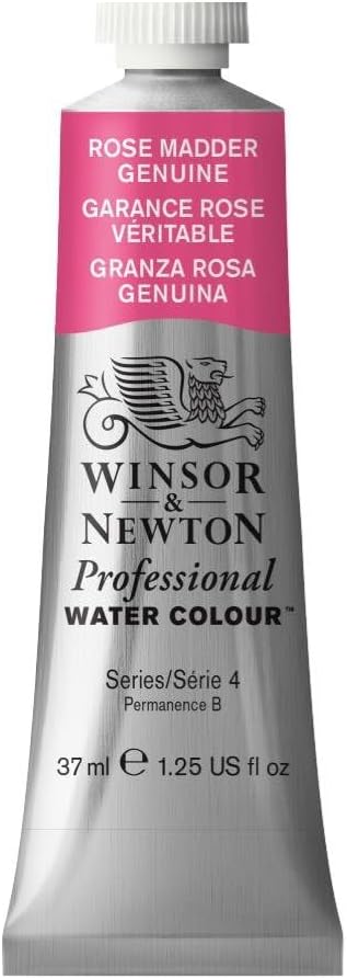 Winsor & Newton Professional Water Colour Paint, 1.25-oz Tube, Rose Madder