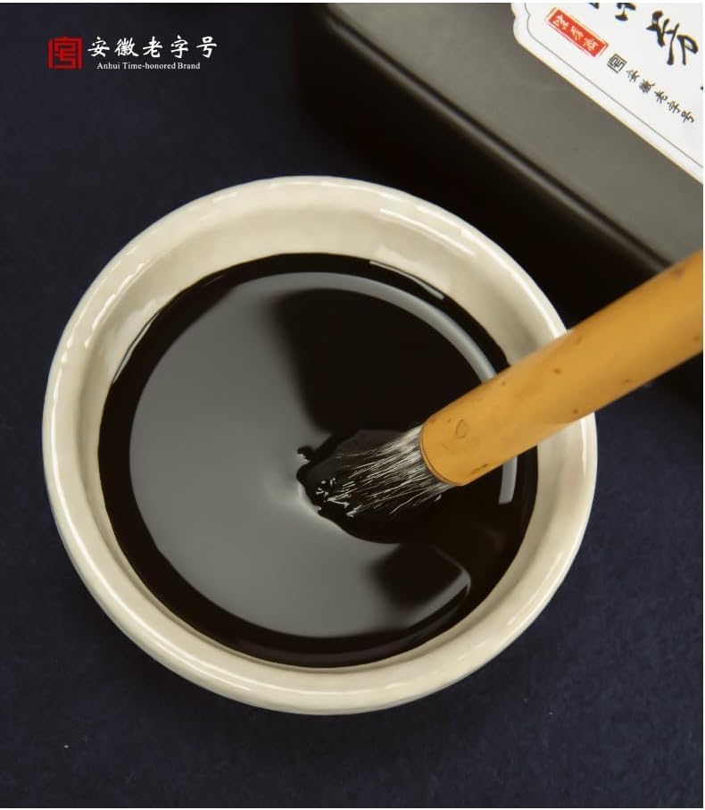 Sumi Ink,Black Chinese Calligraphy Ink,Liquid Ink for Japanese Brush Calligraphy & India Traditional Artworks(60ml (2.03oz), Black)