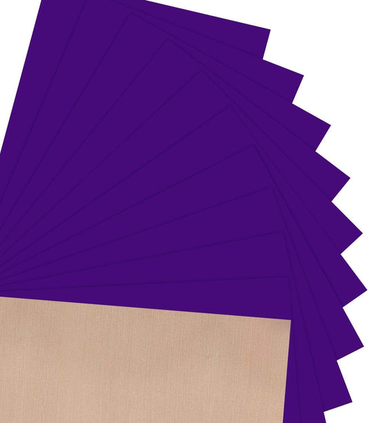 JANDJPACKAGING Purple Heat Transfer Vinyl HTV for T-Shirts 12 x 10 Inches 10 Pack Purple Iron on Vinyl