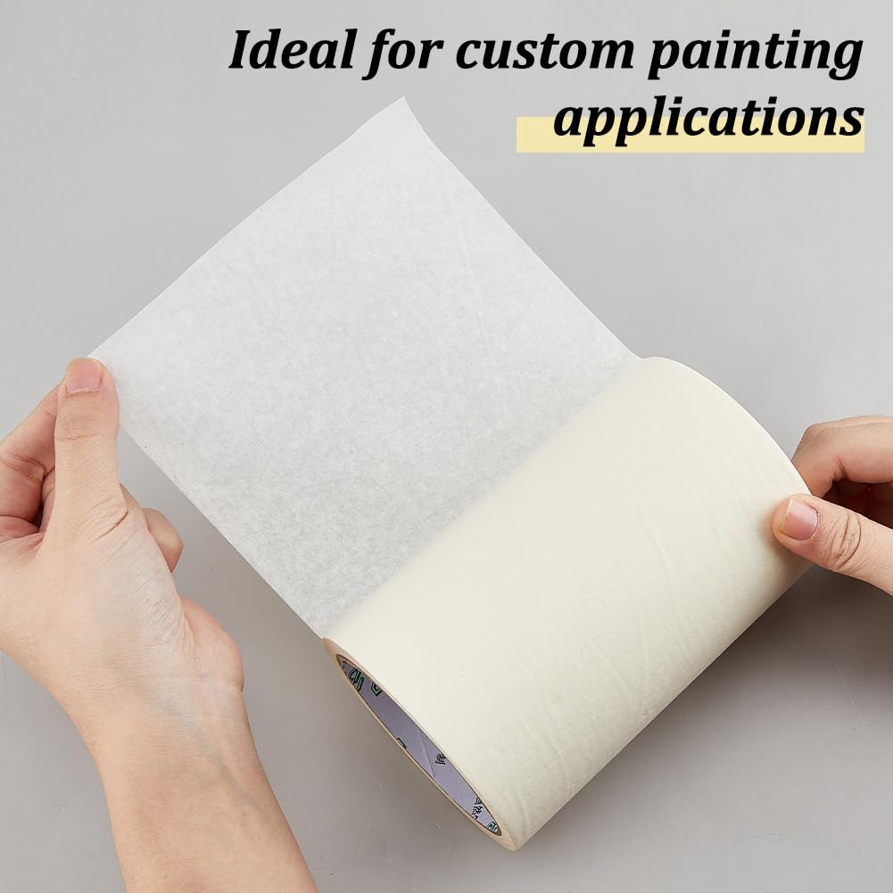 SUPERFINDINGS 20m 1Roll Masking Film, Tape Textured Paper for Painting Masking Frisket Tracing Frisket for Artists Airbrush Graphics Automotive Motorcycle