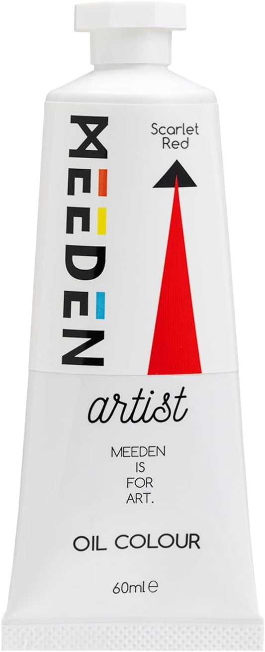 MEEDEN Artist Grade Oil Paint: Scarlet Red - 60ml/2oz Tube - Professional Art Paints for Canvas Painting