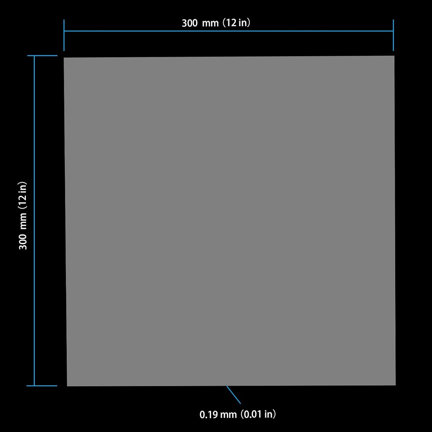 HOIGON 50 PCS 7.4 Mil Mylar Stencil Sheets,12 x 12 Inch Blank Clear Stencil Templates, Mylar Sheets for Arts, Crafts, Make Your Own Stencils