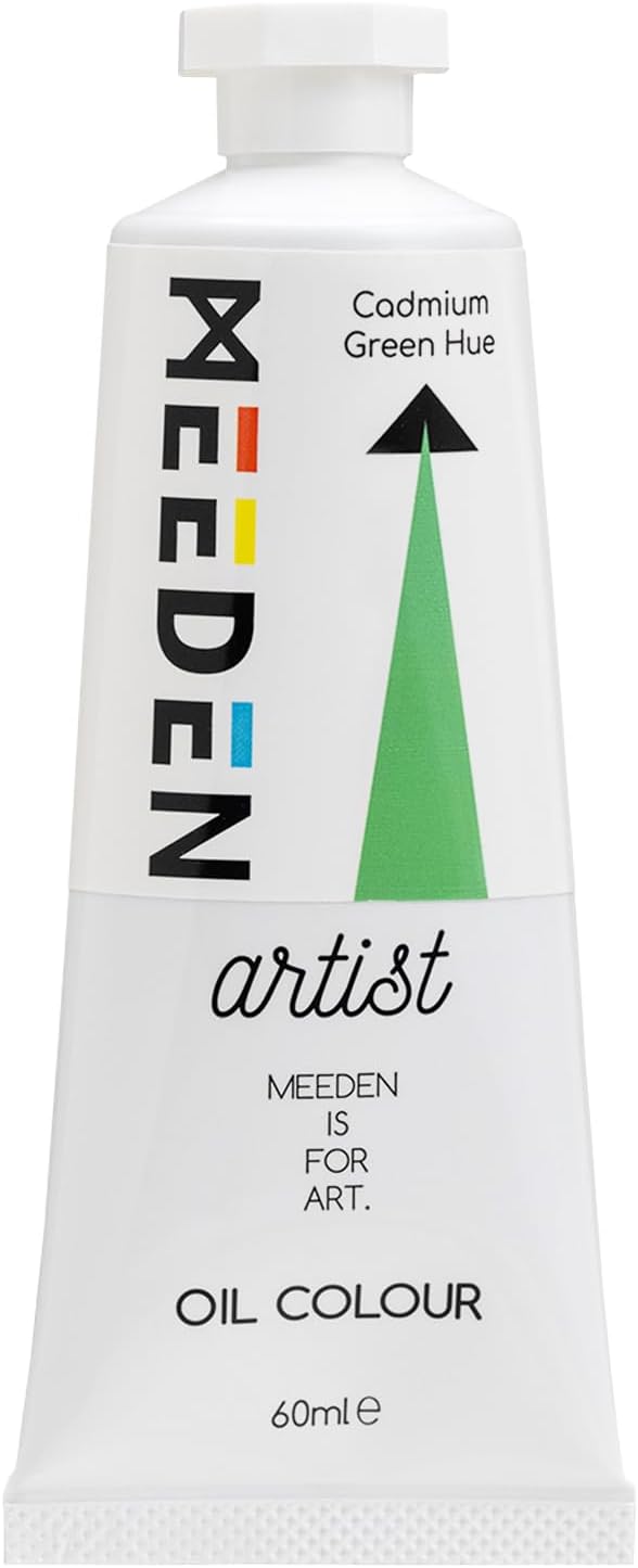 MEEDEN Artist Grade Oil Paint: Cadmium Green Hue - 60ml/2oz Tube - Professional Art Paints for Canvas Painting