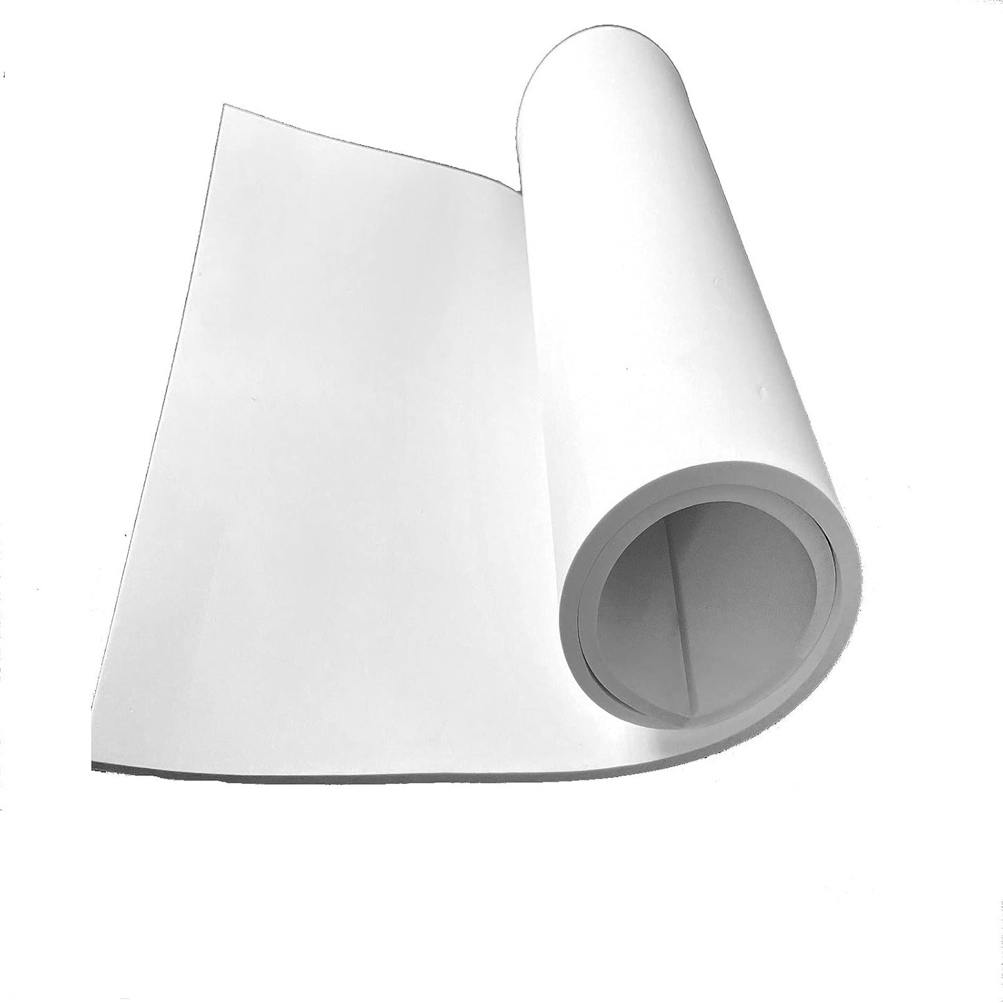 Labzhang White EVA Foam Cosplay, 1 Piece of 4mm Craft Foam,Cosplay Foam, 14" x 39" Ultra-high Density 80 kg/m3 EVA Foam Sheets