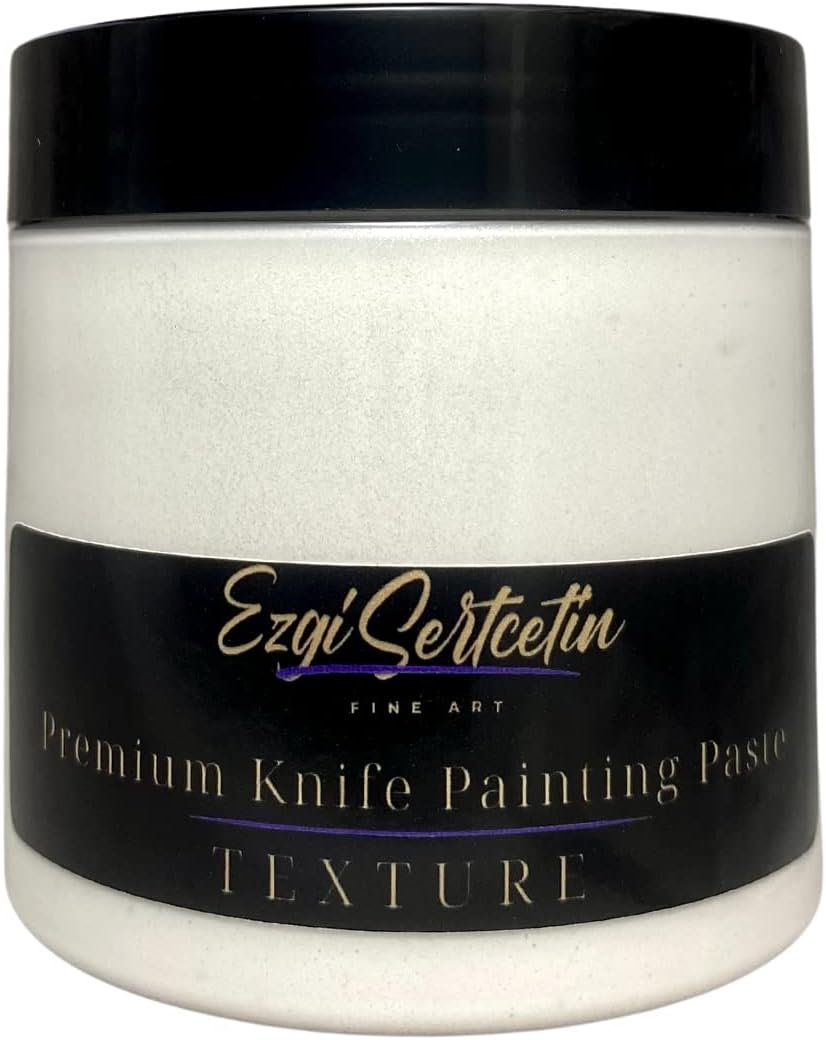 Premium Palette Knife Painting Paste|Texture Paste|Authentic Bright Colors|Ready to Use|Easy to Apply| 6oz (Pure White)