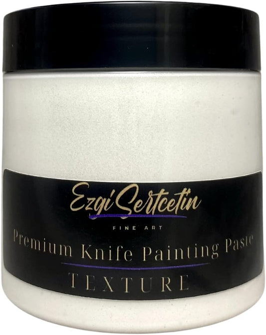 Premium Palette Knife Painting Paste|Texture Paste|Authentic Bright Colors|Ready to Use|Easy to Apply| 6oz (Pure White)