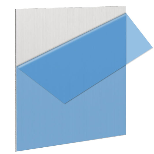 1 Pack 5052 H32 Aluminum Sheet Metal 12” x 12”x 1/16”(0.06") Flat Plain Thin Aluminum Plate Covered with Protective Film, Rectangle Metal Plate for Crafting lndustry, 1.5mm