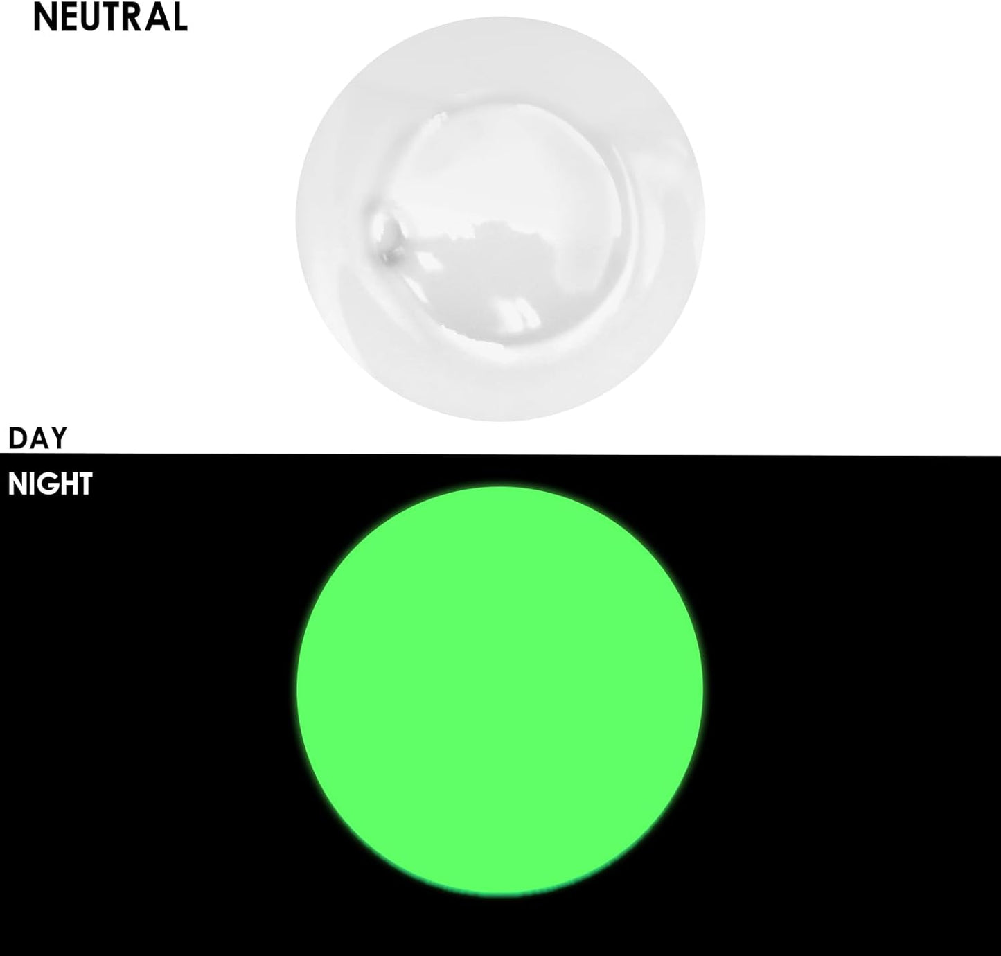 Artecho Glow in the Dark Paint, Neon Neutral Paint (120ml / 4.05oz) Tubes, Art Craft Paints for Canvas, Rock, Stone, Wood, Fabric, Art Supplies