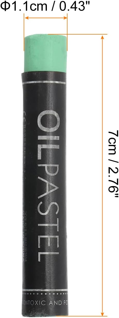 PATIKIL Dark Green Oil Pastels, 12Pcs Soft Oil Crayons Creamy Pastels Stick Art Supplies for Art Painting Drawing Blending Graffiti for Artists Beginners