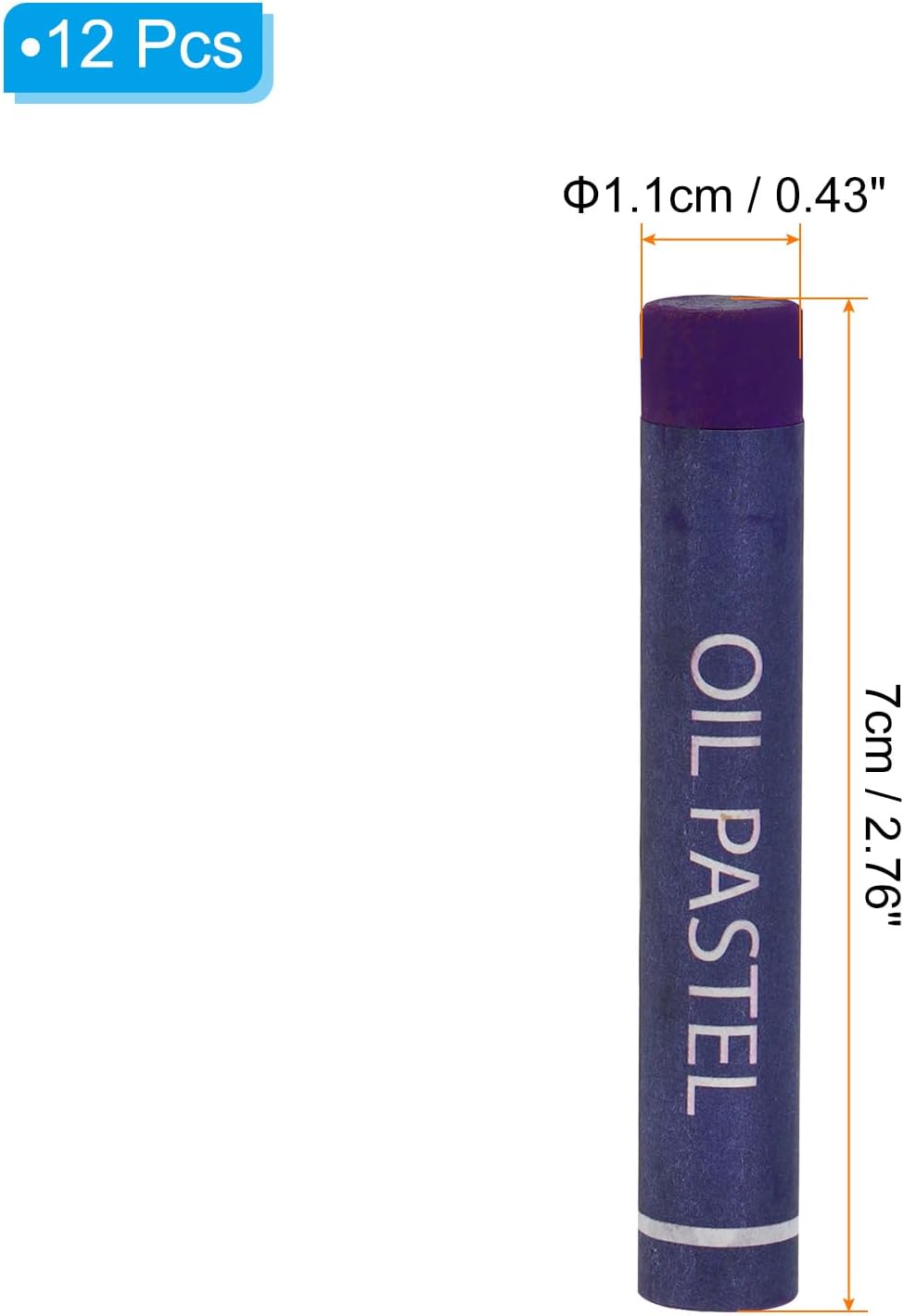 PATIKIL Purple Oil Pastels, 12Pcs Soft Oil Crayons Creamy Pastels Stick Art Supplies for Art Painting Drawing Blending Graffiti for Artists Beginners