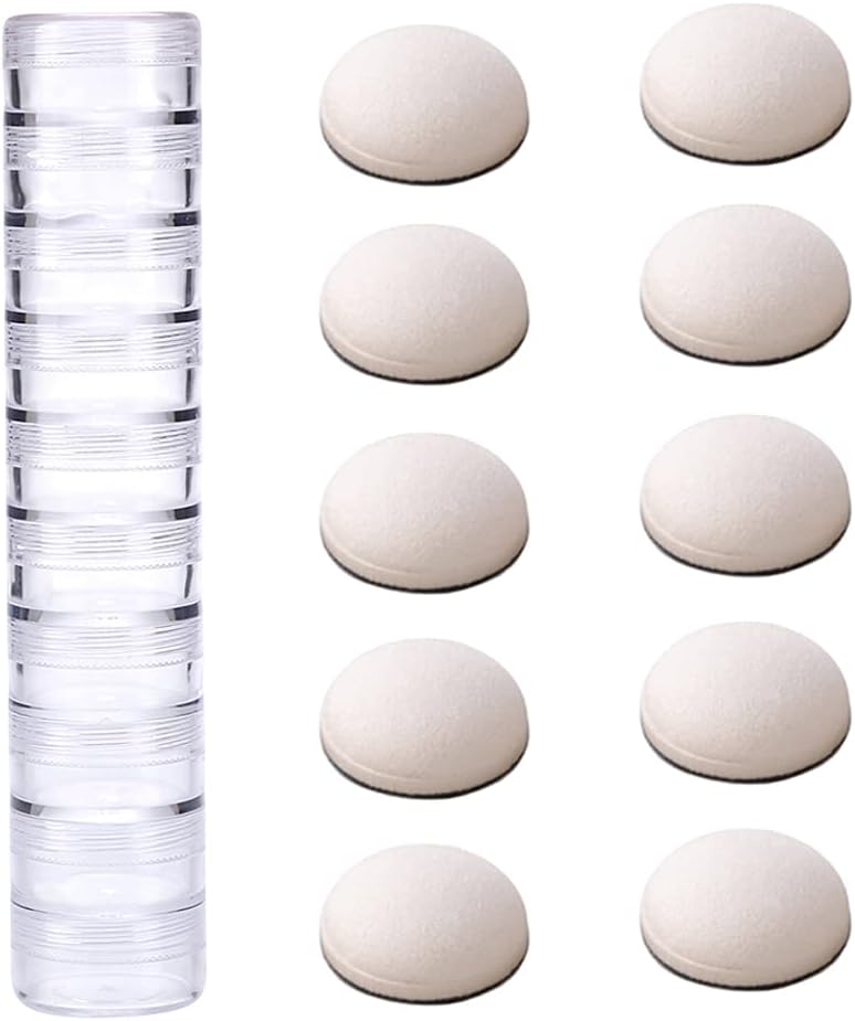 CYFUN DESIGN 10PCS Mini Ink Blending Tools Foam Replacement Foams and 10pcs Protective Plastic Covers for DIY Scrapbooking Paper Crafting Handmade Crafts Scrapbooking Supplies Crafting Projects