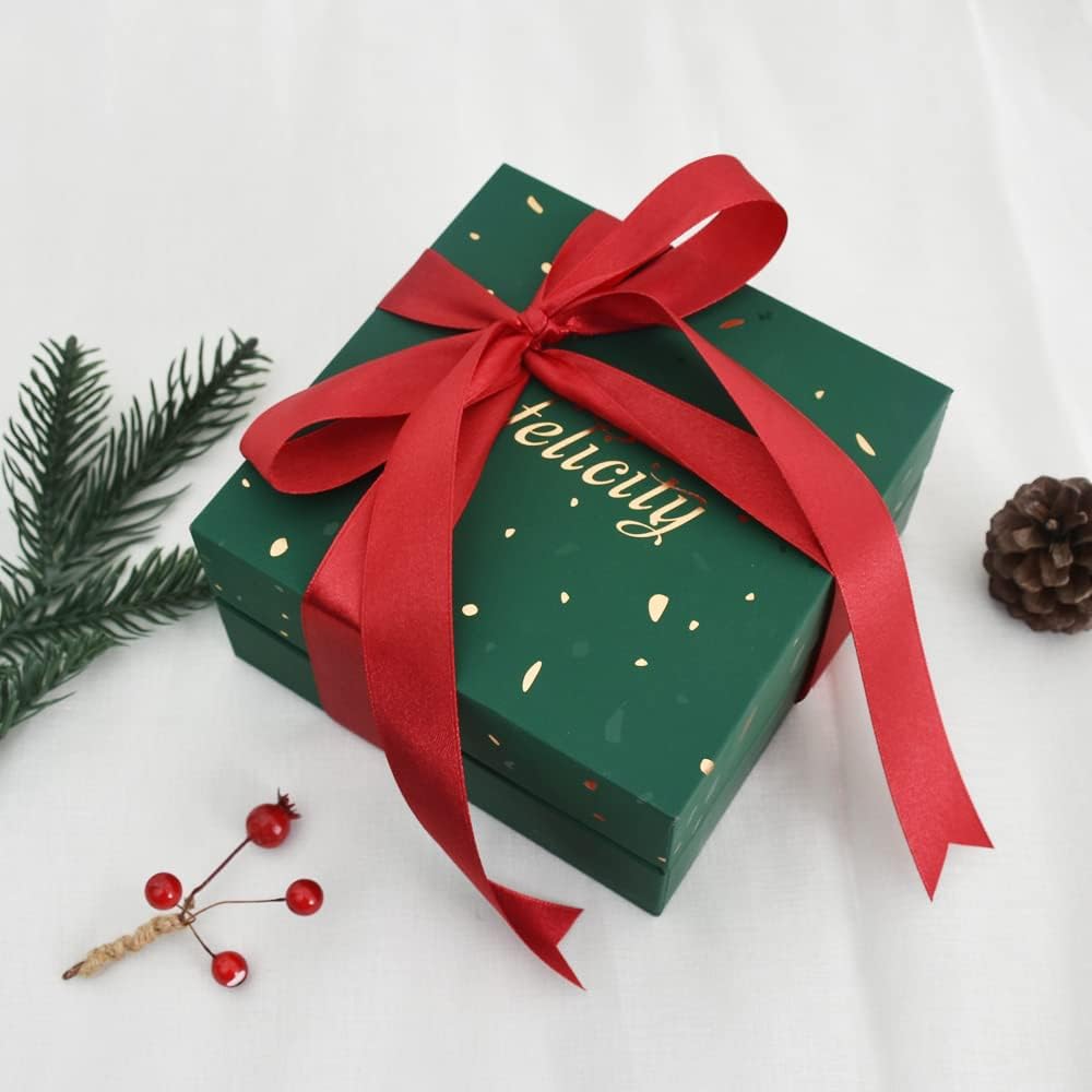 TONIFUL 1 Inch x 100yds Claret Red Satin Ribbon, Thin Solid Color Satin Ribbon for Gift Wrapping, Crafts, Hair Bows Making, Wedding Party Decoration, Invitation Cards, Floral Bouquets, Christmas