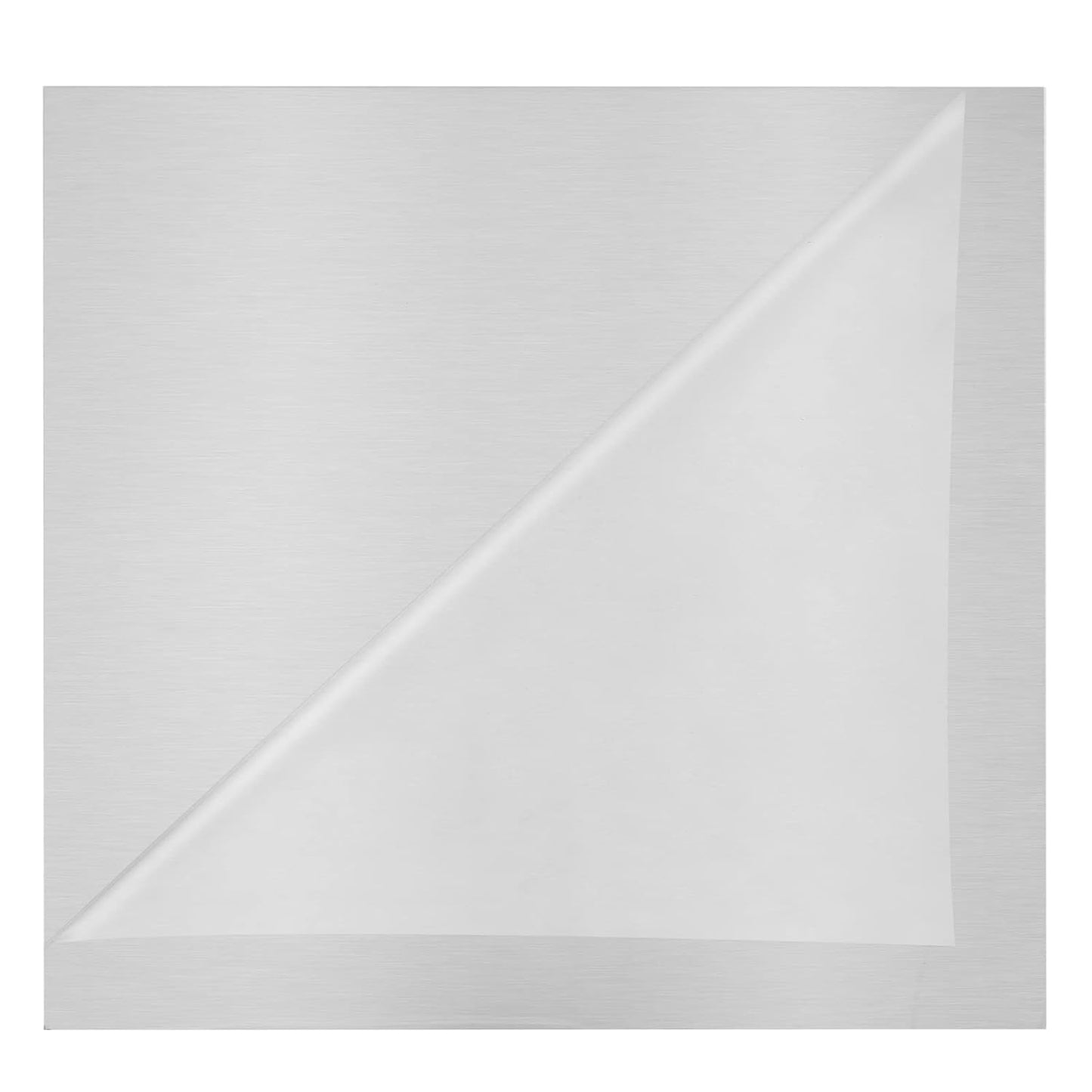 6061 T651 Aluminum Sheet Metal 12" x 12" x 0.04"(1mm) Flat Plain Thin Aluminum Sheet Plate Covered with Protective Film, Heat Treatable Rectangle Aluminum Metal Plate for Crafting, Industrial