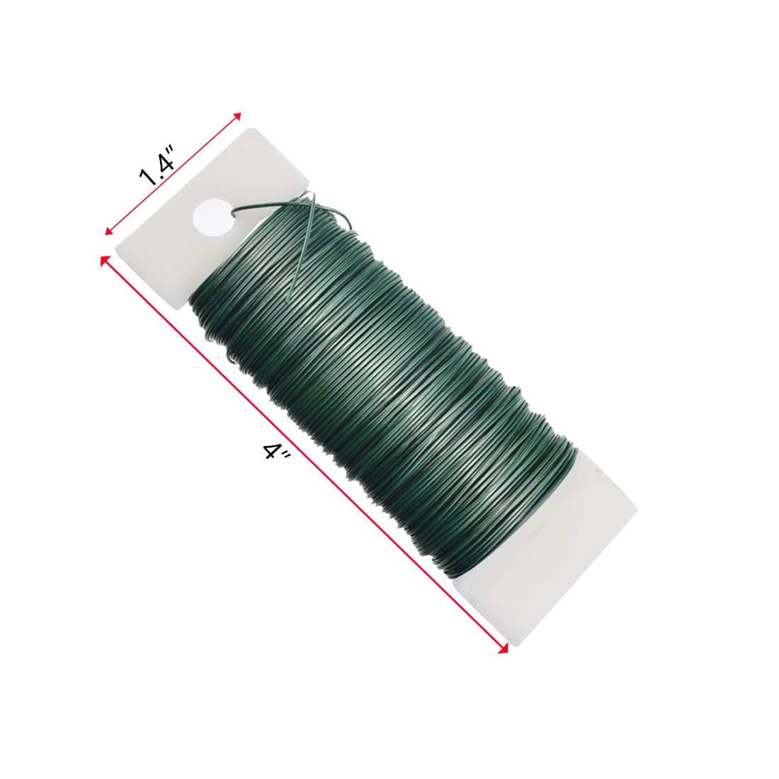 2 Rolls 76 Yards Flexible Floral Bind Wire 22 Gauge Paddle Wire for DIY Crafts Flower Arrangements Garlands, 1xBlack & 1xGreen