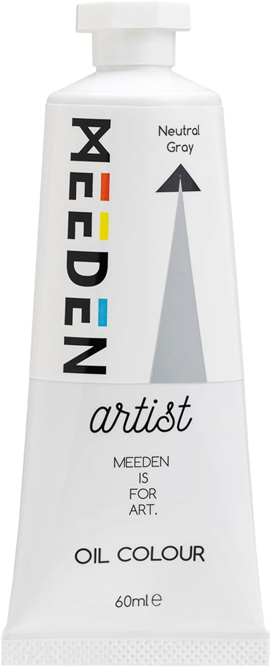 MEEDEN Artist Grade Oil Paint: Neutral Gray - 60ml/2oz Tube - Professional Art Paints for Canvas Painting