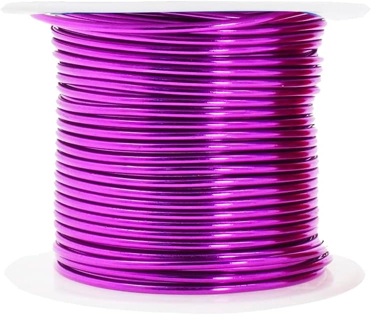 Mandala Crafts 12 Gauge Anodized Aluminum Craft Wire for Jewelry Making - 240 FT Colored Flexible Rainbow Wire - Bendable for Bonsai Armature Crafting Sculpting