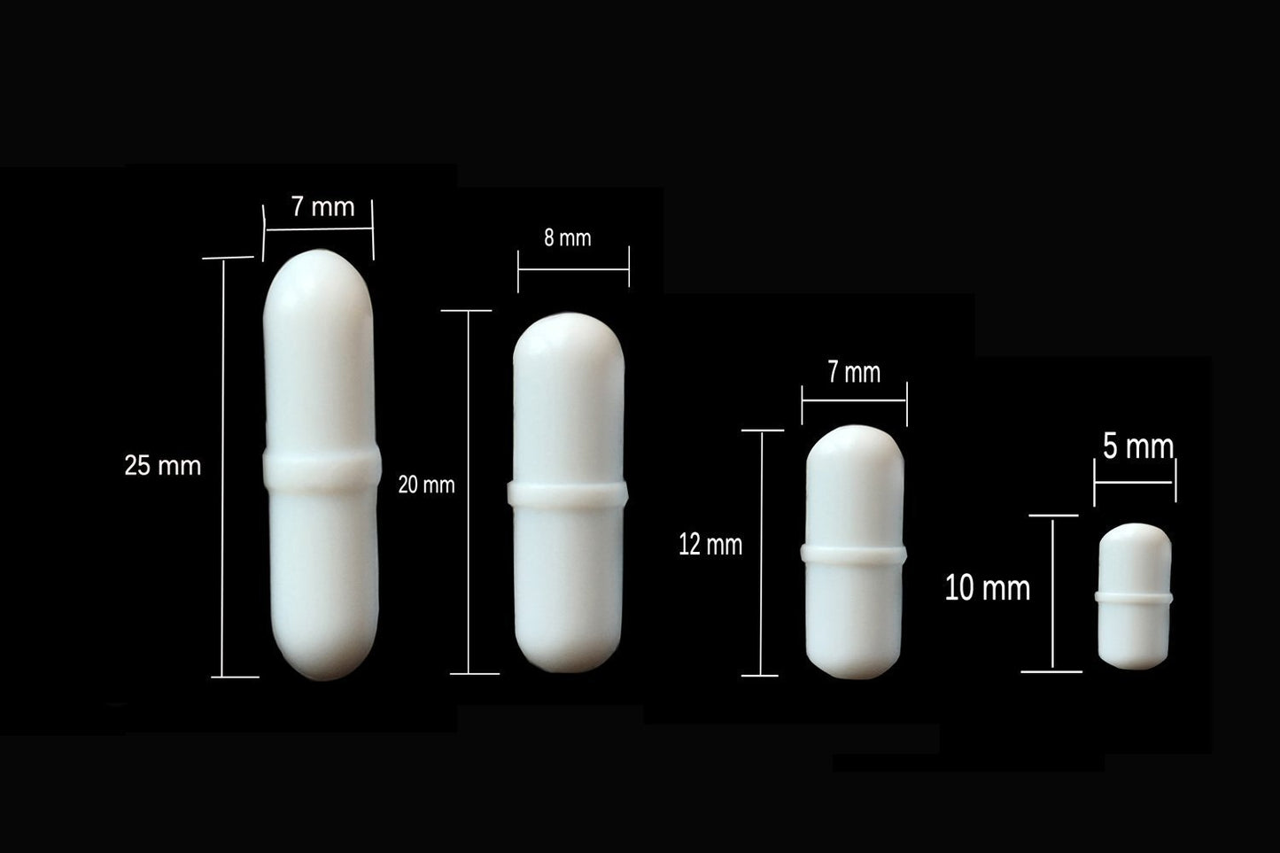 PTFE Magnetic Stirrer Mixer Stir Bar Spinbar Stirring (35mm, 30mm, 28mm, 25mm, 20mm, 12mm, 10mm)