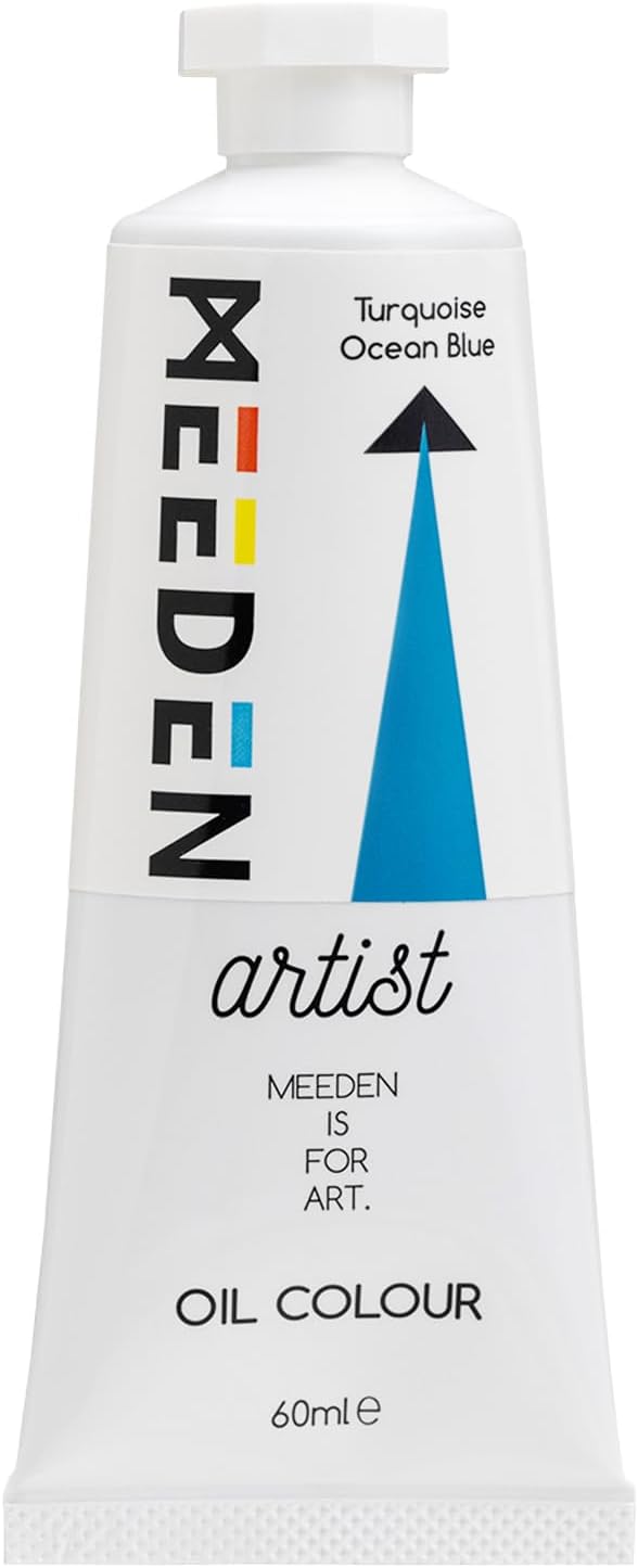 MEEDEN Artist Grade Oil Paint: Turquoise Ocean Blue - 60ml/2oz Tube - Professional Art Paints for Canvas Painting