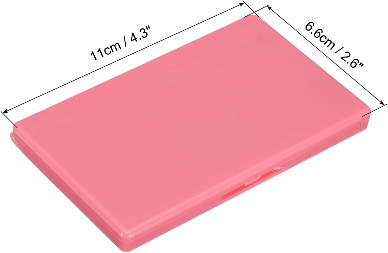 PATIKIL Magnetic Needle Storage Case, Plastic Portable Sewing Pin Keeper Needle Organizer Box Container for Embroidery Knitting Stitching, Pink