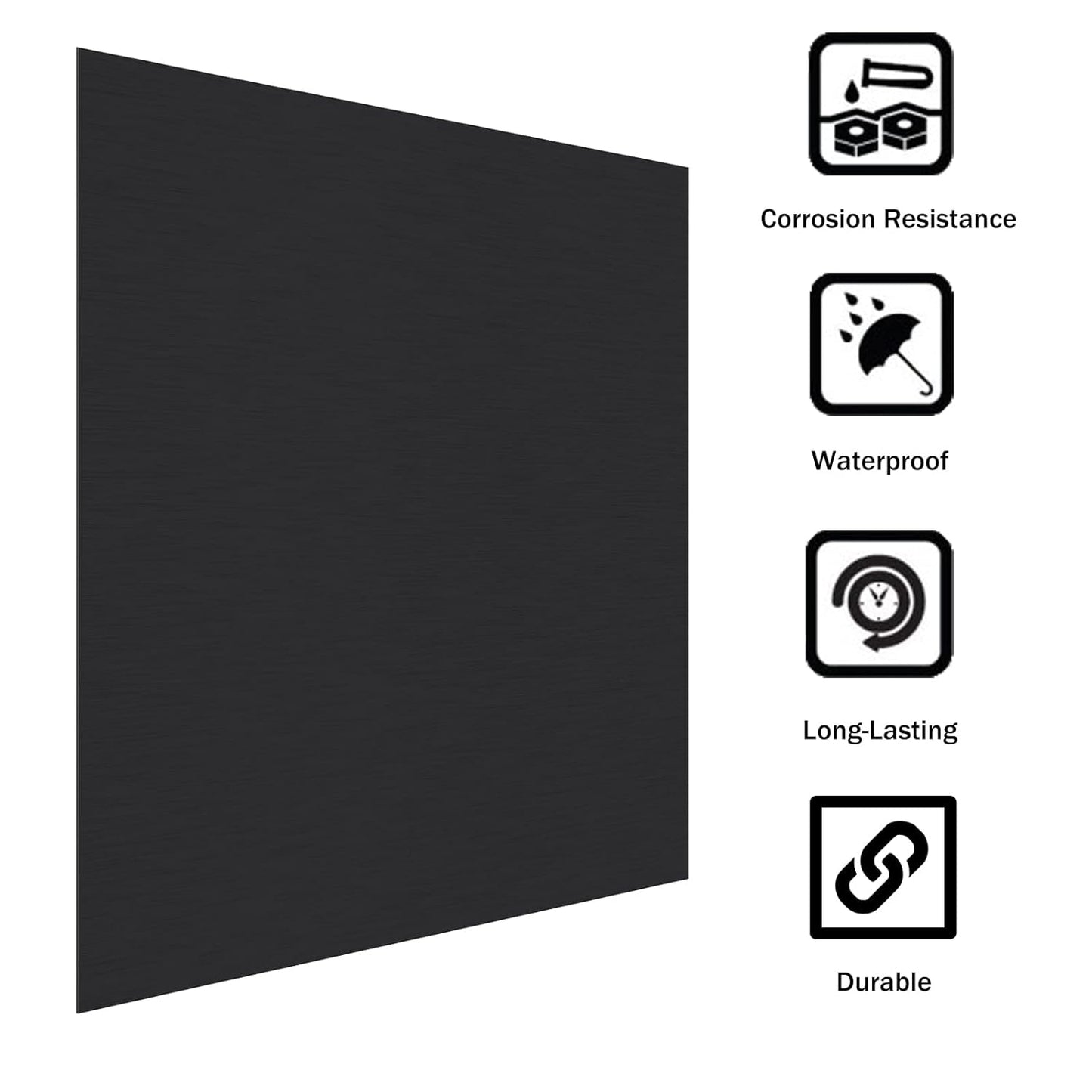 Anodized Aluminum Sheet Metal 12 x 12 x 1/16 Inch Black Anodized Aluminum Metal Plates Engraving Blanks for Laser Engraving, 1.50MM Thin Decorative Aluminum Metal Sheets for Crafting, House Decoration