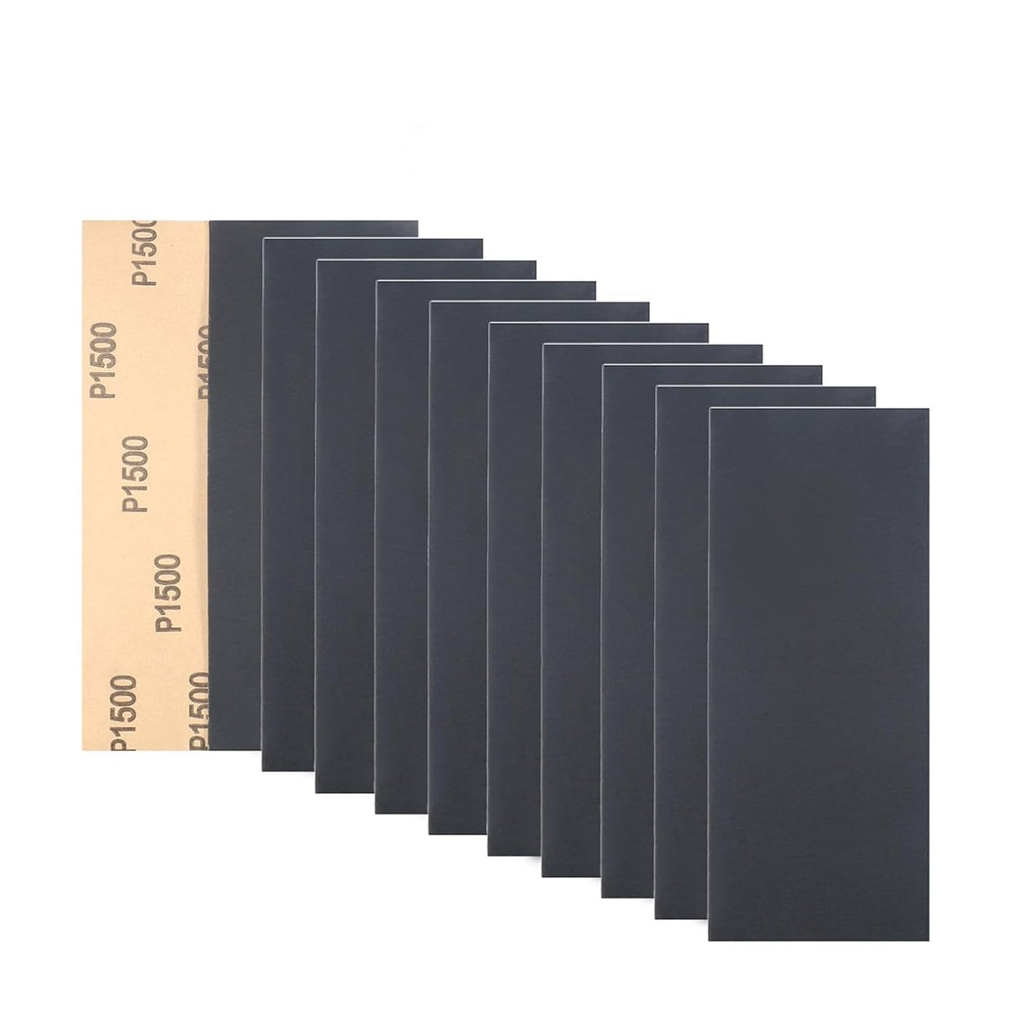 30Pcs 9 x 3.6 Inchs 1500 Grit Wet and Dry Handmade Universal Sanding Sheets, Suitable for Woodworking Furniture/Automobiles/Metal/Lacquer Polishing Sandpaper
