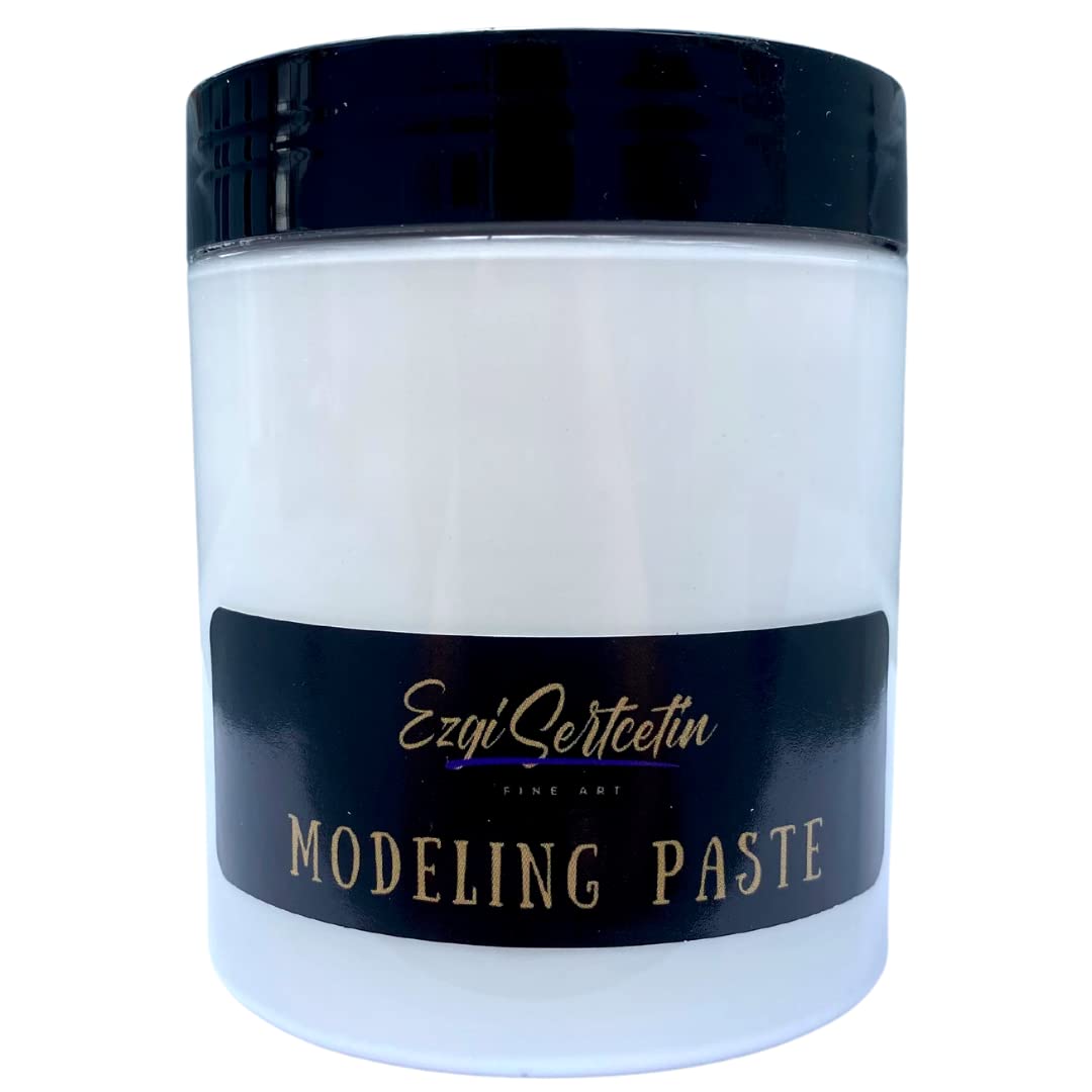 Premium Modeling Paste | Molding Paste | 8 oz | Lightweight Product | Ideal for Artwork and DIY | Perfect Density | by Ezgi Sertcetin