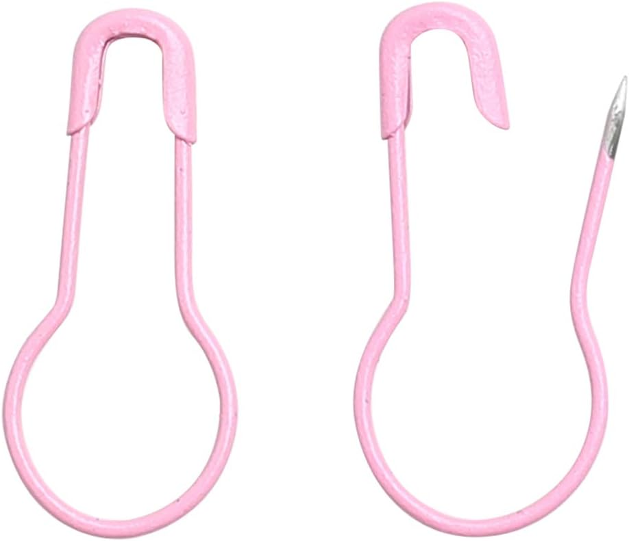 Colorful Metal Knitting Pins Stitch Markers Pear Shape Safety Pins for Sewing Clothing DIY Craft Making with Storage Box Knitting Counter Crochet Needle Clip Ring(8 colors-320pcs)