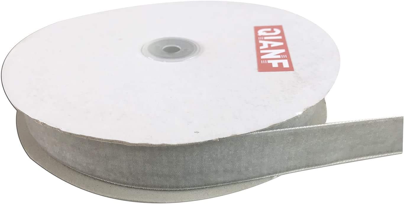 Velvet Ribbon, 1 1/2-Inch by 25-Yard Spool (Silver)