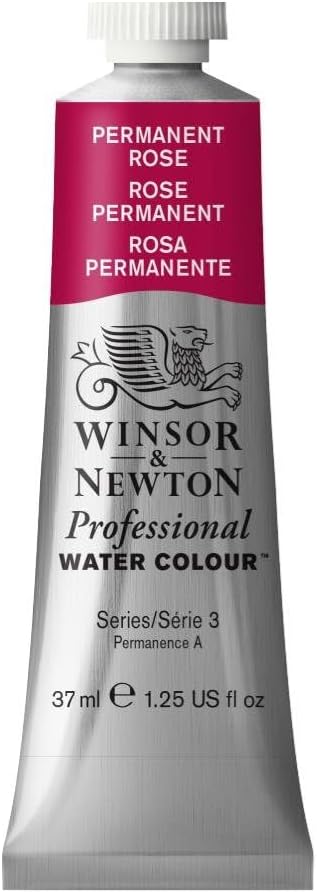 Winsor & Newton Professional Water Colour Paint, 1.25-oz Tube, Permanent Rose