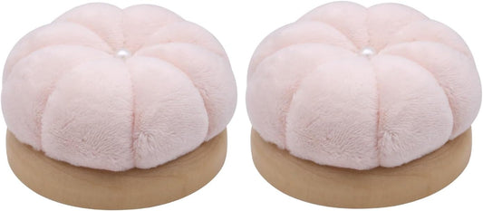 Uxney Pin Cushion,Wooden Sewing Pin Cushion Pincushion Needle Cushion for Sewing Quilting Needlework DIY Crafts(Light Pink,2 PCS)