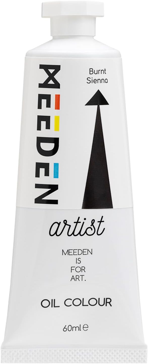 MEEDEN Artist Grade Oil Paint: Burnt Sienna - 60ml/2oz Tube - Professional Art Paints for Canvas Painting