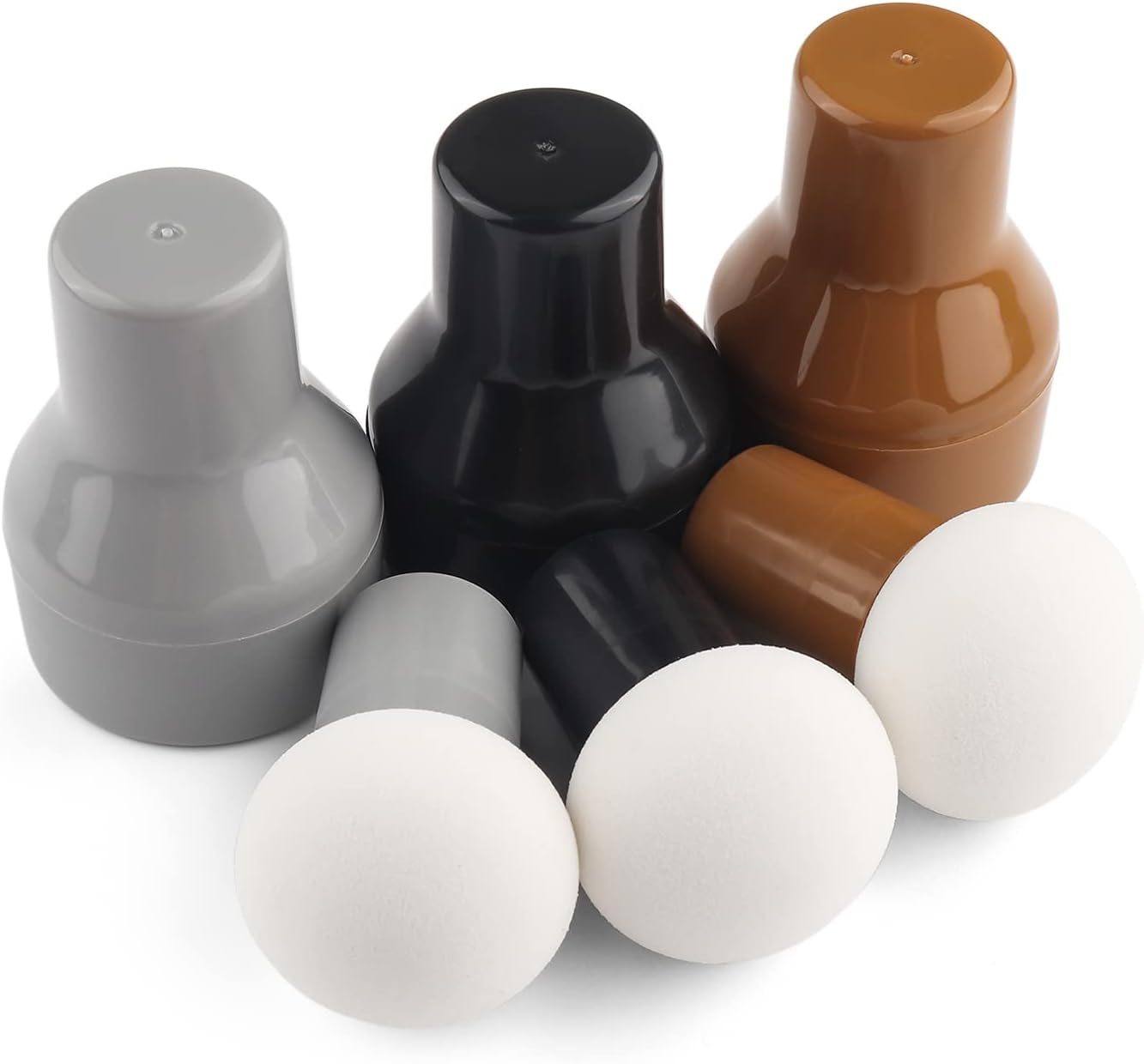 3PCS / Sets Ink Applicator with Storage Cases,Paper Pouncers for Direct Ink Application On Crafts Projects Easily,Inking Sponge for Stamp Ink Distressing, Blending Card Making Crafting Tools