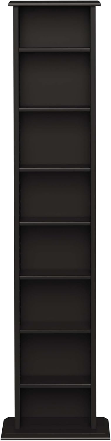Prepac Narrow Cabinet Media Storage, 13" Wide, Black