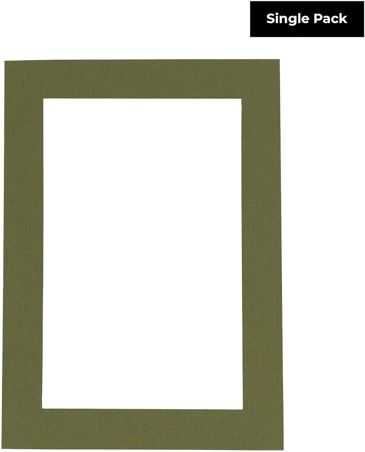 11x14 Mat for 8.5x11 Photo - Precut Dill Green Picture Matboard for Frames Measuring 11 x 14 Inches - Bevel Cut Matte to Display Art 8.5 x 11 Inches - Acid Free ONE MAT with Backing Board & Clear Bag