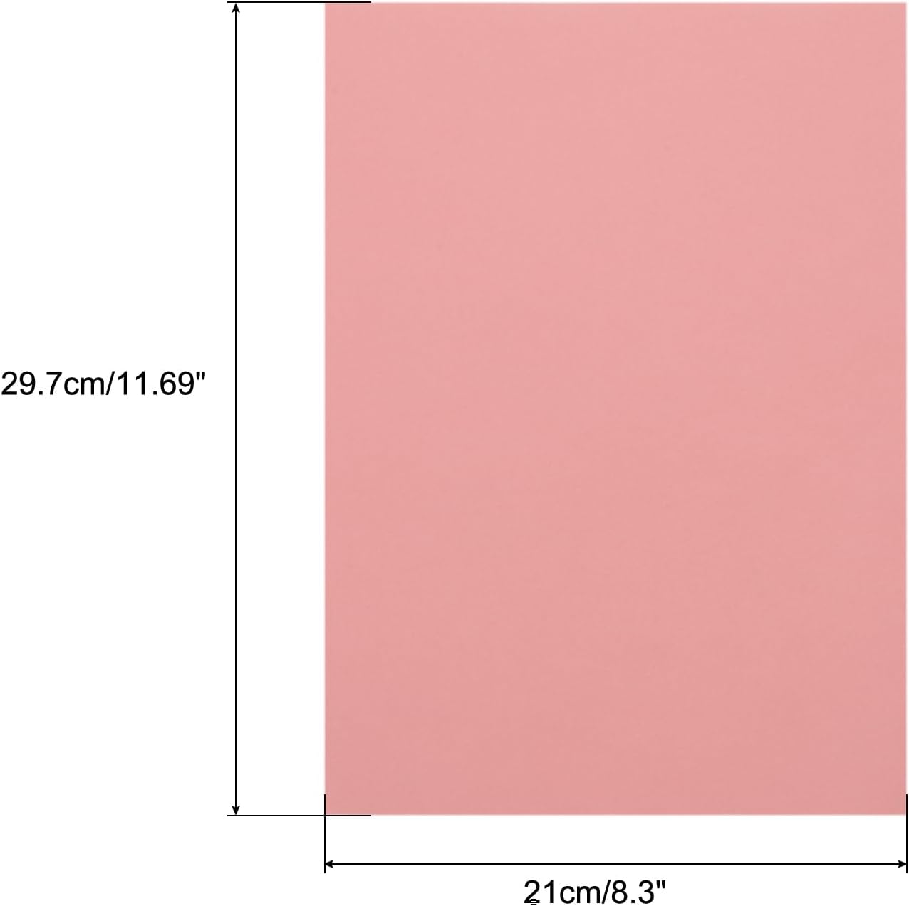 MECCANIXITY Colored Vellum Paper, 20 Sheet Light Pink Transparency 11.7 x 8.2 Printable Vellum Paper, Translucent Vellum Sheets for Printing Wedding Invitations, Ink Jet Laser Printer