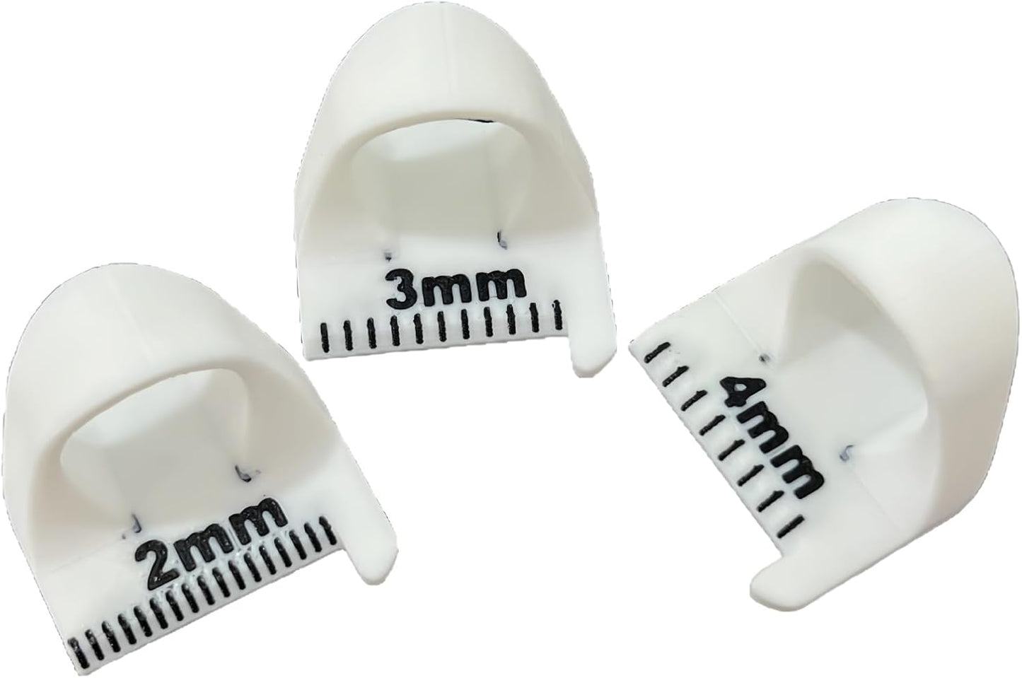 Sewing Finger Ruler for Even Stitches, Magnetic Seam Guide Sewing Kit Supplies Non-Slip Template Mini Measuring Gauge 4mm 3mm 2mm, Quilting Templates Precision Sewing DIY Handmade Sewing Tool (White)