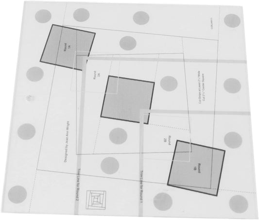 Sewing Rulers, Quilting Rulers Quilting, Curvy Log Cabin Trim Tool Finished Blocks, Template Patchwork Sewing DIY Ruler[6 inch]
