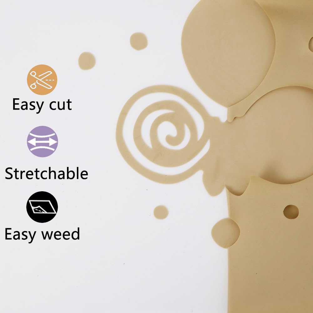 guangyintong Heat Transfer Vinyl Soil Golden HTV Rolls, 12" x 12ft Soil Golden Iron on Vinyl for T-Shirts, Matte Surface HTV Vinyl for All Cutter Machine Easy to Cut & Weed for Heat Vinyl DIY Design