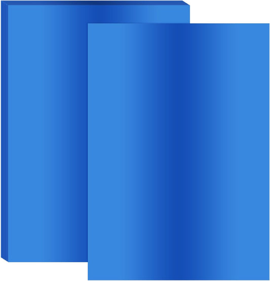 PATIKIL 11.7x8.3" Hot Stamping Foil Paper Sheet, 20 Sheets A4 Heat Transfer Hot Stamping Paper Foil for Leather DIY Logo Decor Craft Gift Package Scrapbook Card, Blue