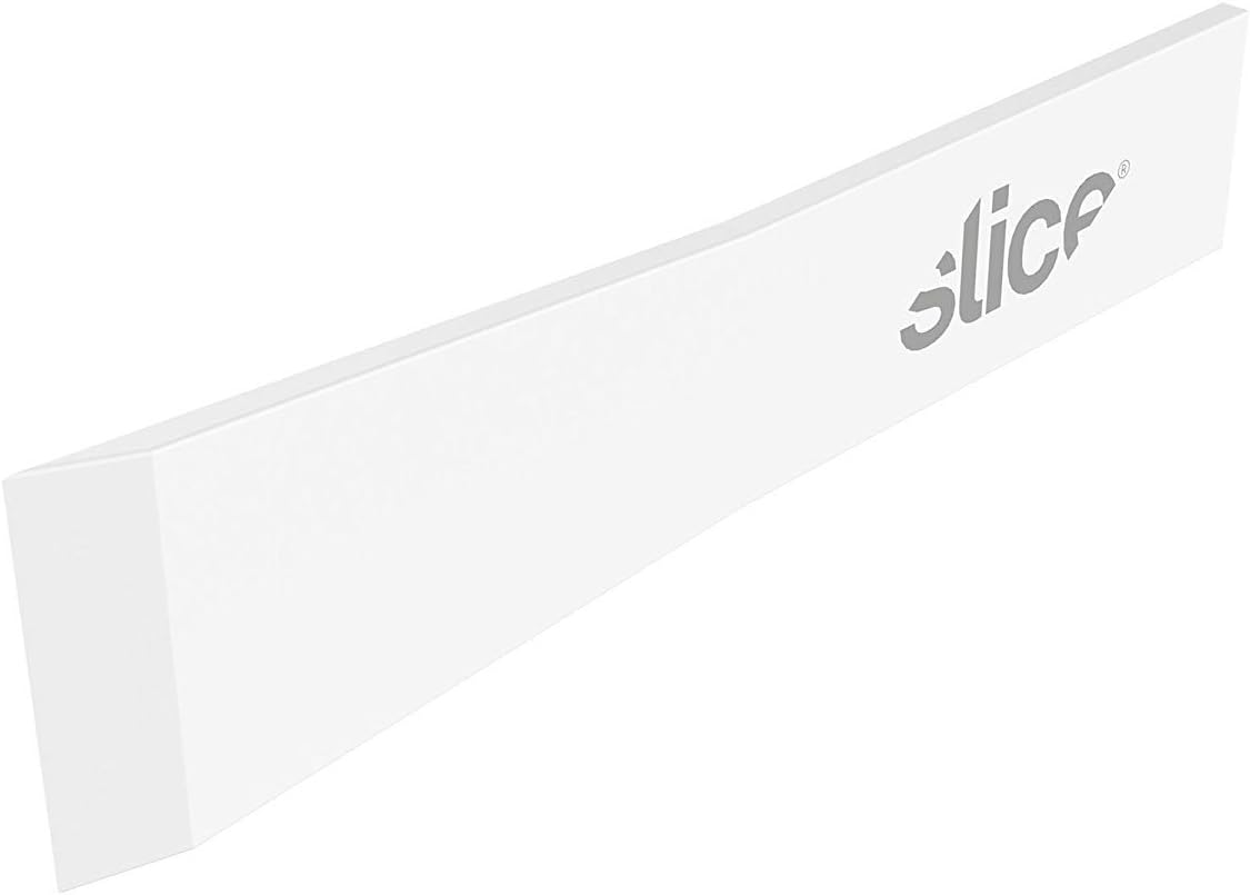 Slice 10534-CS Chisel Blades, Ceramic Blade Lasts 11x Longer Than Metal, Finger Friendly Edge, 24 Blades, White