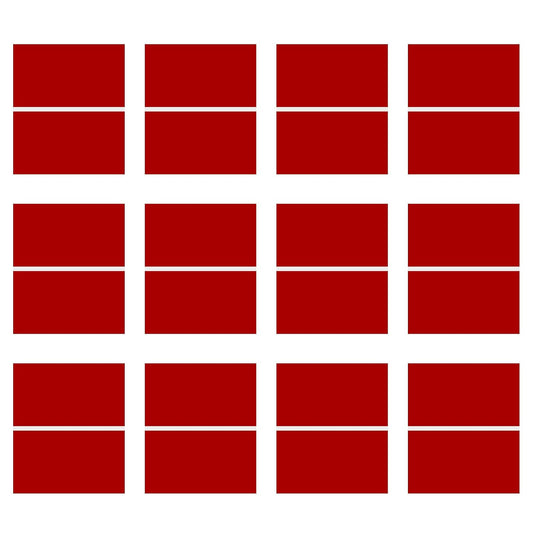 Laser Engraving Blank Red ABS Double Color Plastic Sheet, 11.8x6.49x0.05 inch Materials Double Color Plastic Sheet for Interior Signs, Badges (Red)