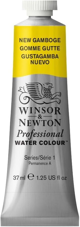 Winsor & Newton Professional Water Colour Paint, 1.25-oz Tube, New Gamboge